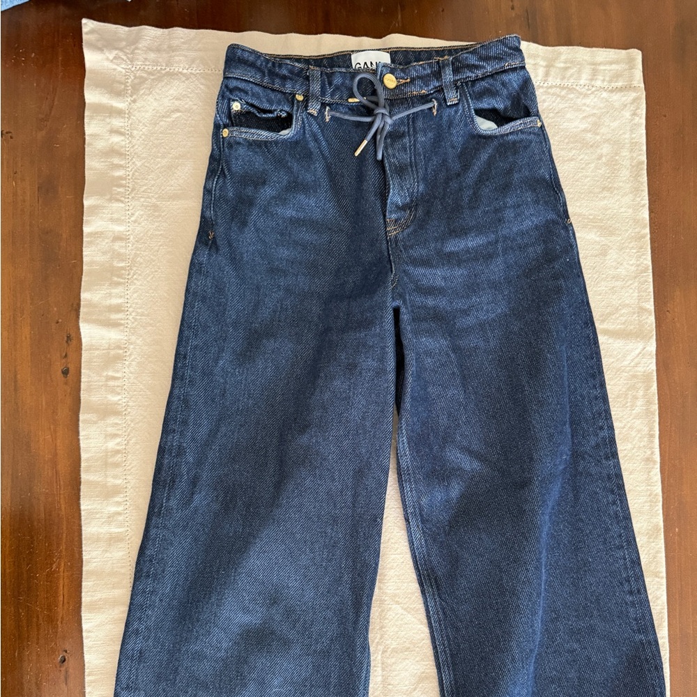 Ganni Blue Relaxed Jeans